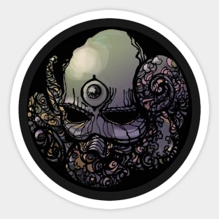 Octo Skullo Sticker